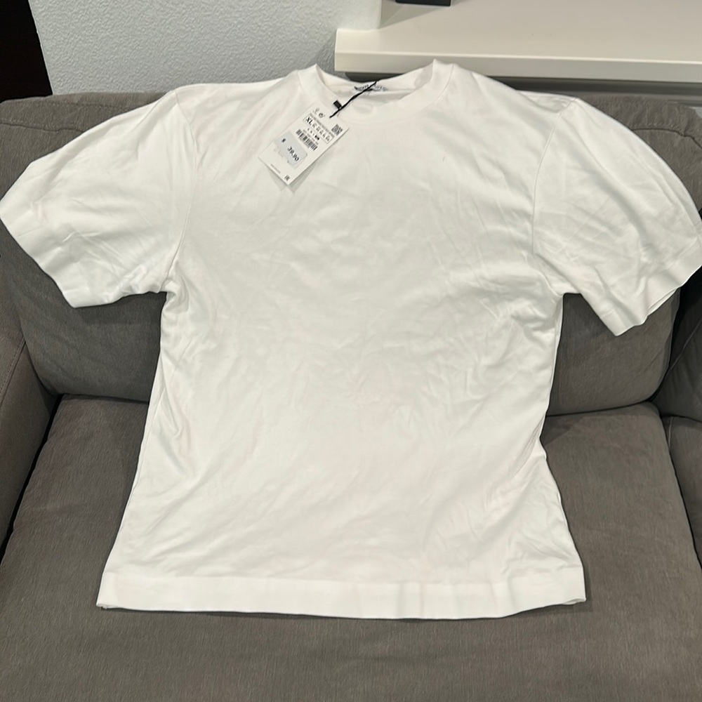 Zara  white t shirt XL